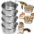 Okllen Stainless Steel Bird Food Bowls for Small Animals