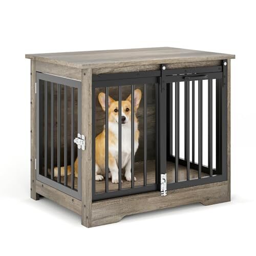 Wooden Dog Crate for Small to Medium Dogs