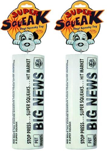 Pet Brands Large Dog Squeak Toy Pack of 2