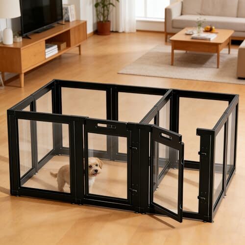 Acrylic Dog Playpen Enclosure for Small Dogs