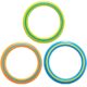 Dog Frisbee Set with 3 Colourful Discs