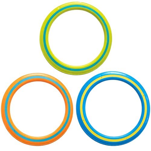 Dog Frisbee Set with 3 Colourful Discs