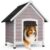 Vounot Wooden Dog House for Small to Medium Dogs