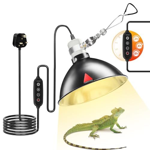 Vutlace Infrared Reptile Heat Lamp With Timer