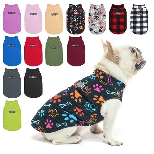Beautyzoo Fleece Dog Coat for Small and Medium Dogs