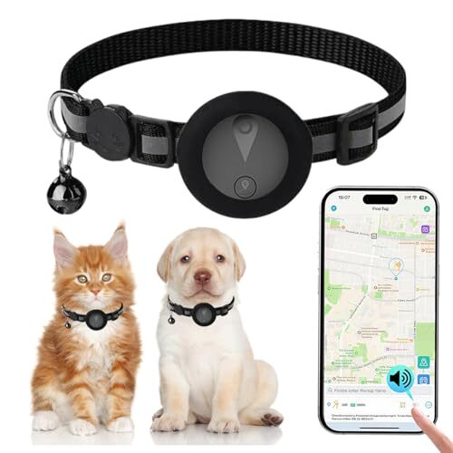 Reflective Dog Tracker No Subscription Black