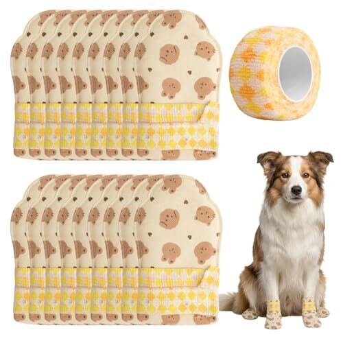 Waterproof Dog Boots for Injured Paws 20 Pack