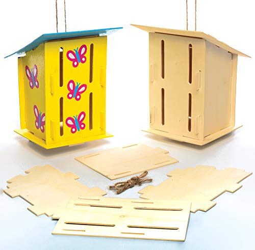 Baker Ross Wooden Butterfly Houses Pack of 2