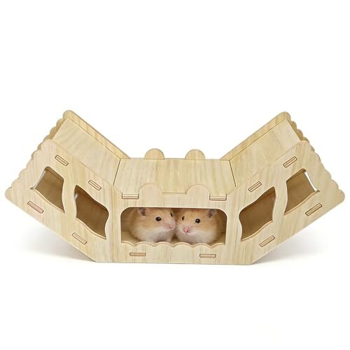 Wooden Small Animal Hideout for Hamsters and Guinea Pigs