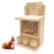 Wooden Squirrel Feeder for Garden Wildlife