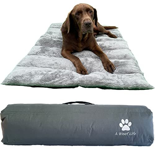 A Woof Life Outdoor Dog Bed for Large Dogs